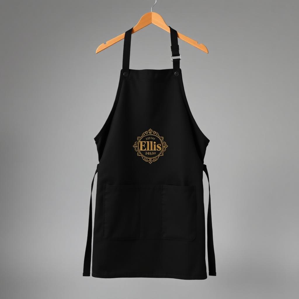 Ellis 24hr black canvas apron