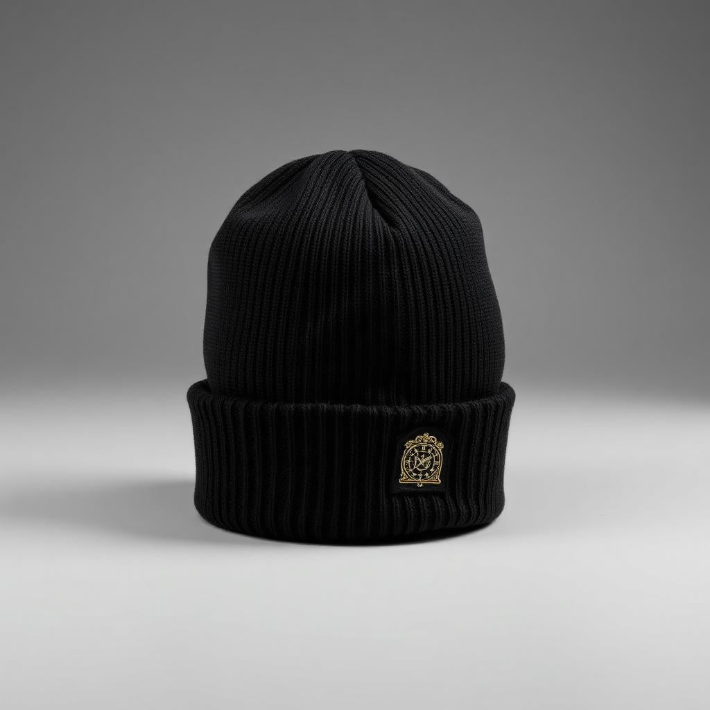 Ellis 24hr black knit beanie