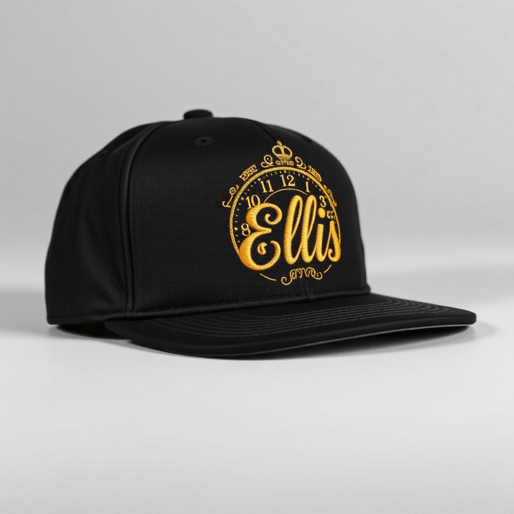 Ellis 24hr black snapback cap