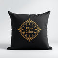 Ellis 24hr black throw pillow