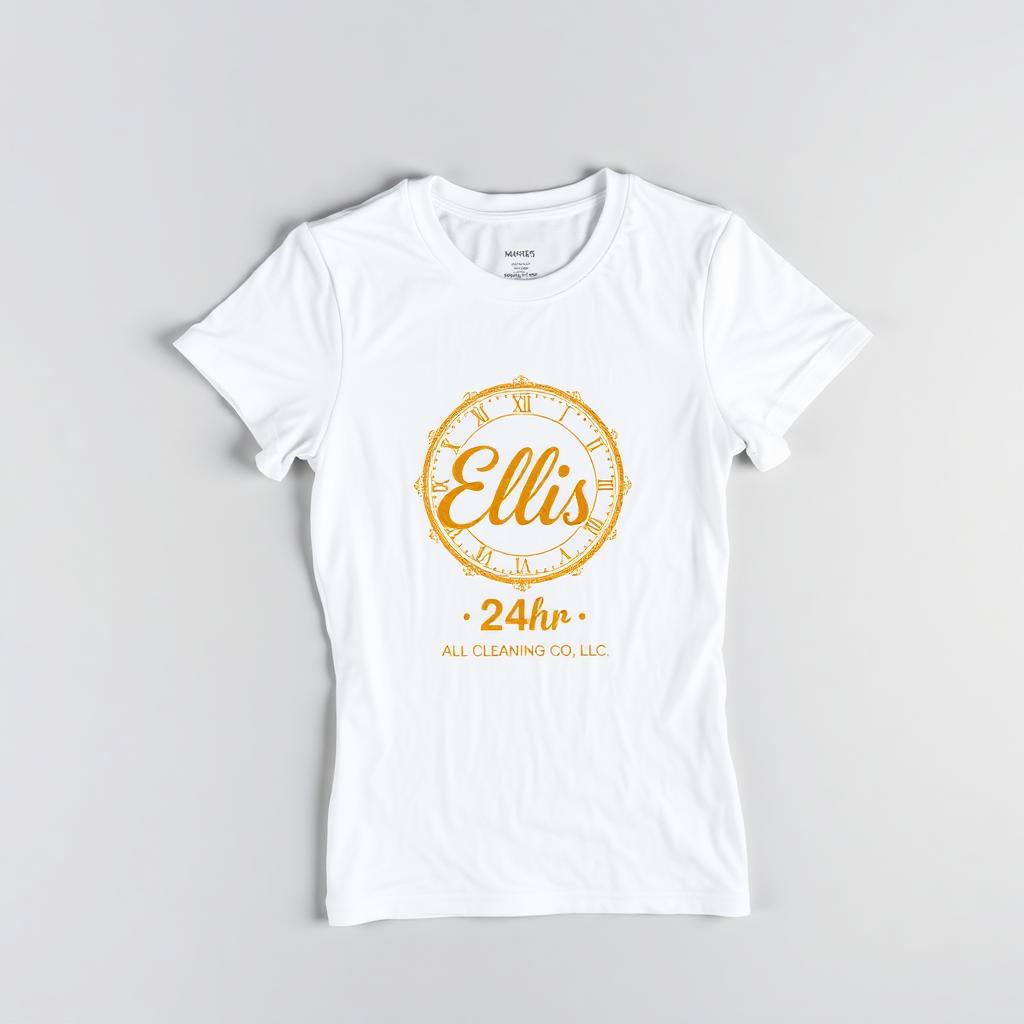 Ellis 24hr women's white fitted tee