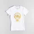 Ellis 24hr women's white fitted tee