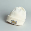ESW cream knit beanie