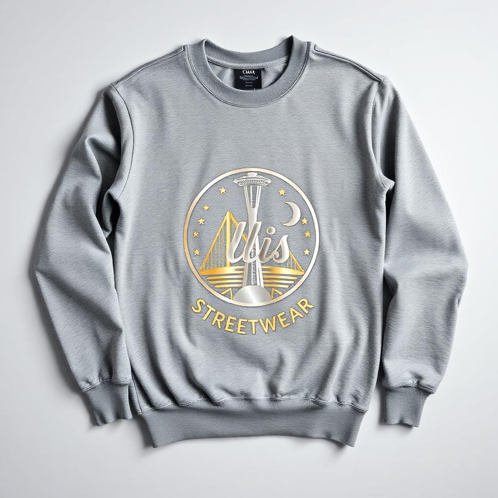 ESW heather gray streetwear crewneck