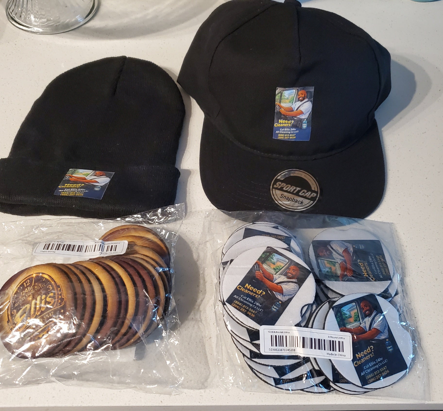 Ellis 24hr knit beanie with logo patch